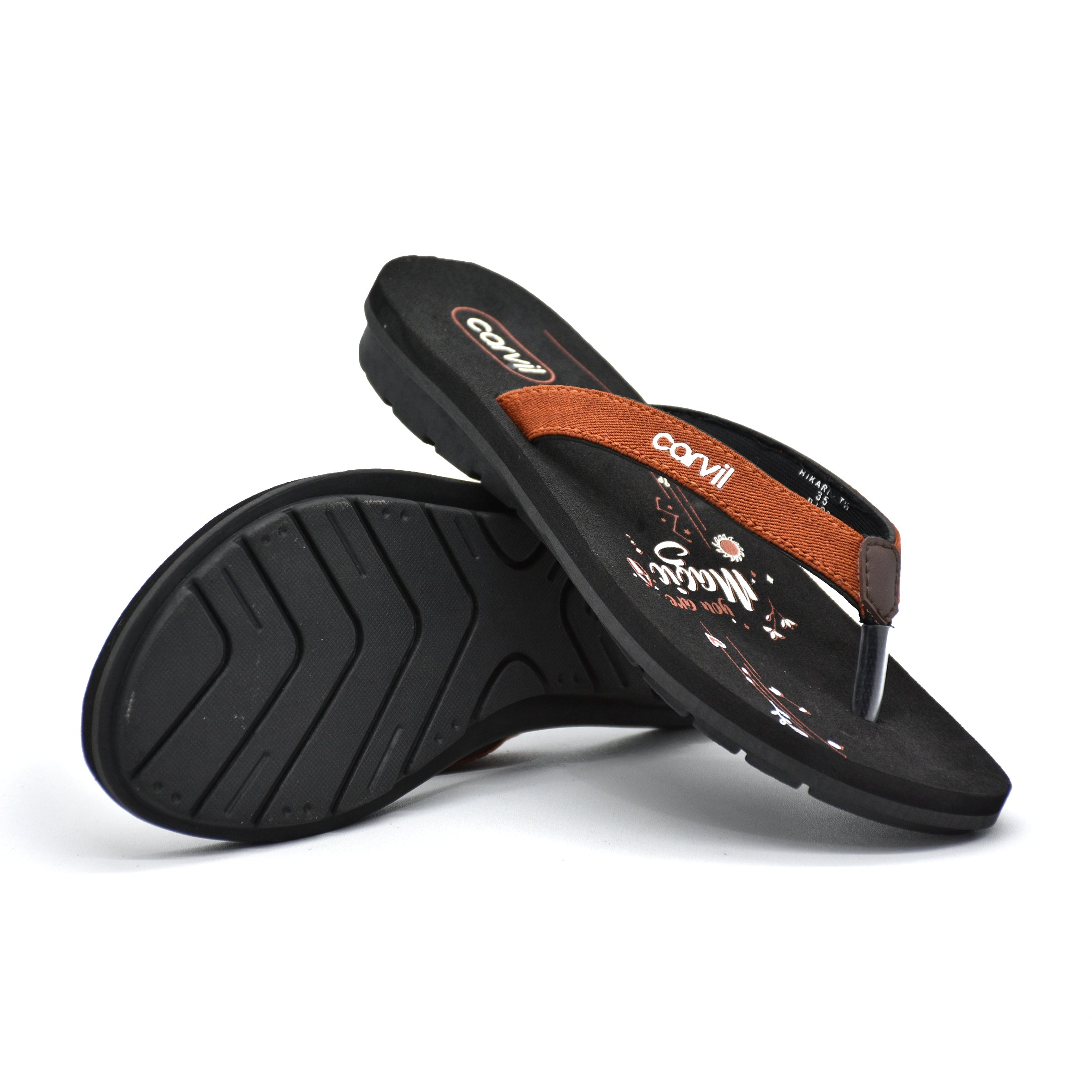 Carvil Sandal Anak HIKARI-TW - BLACK/TERACOTA