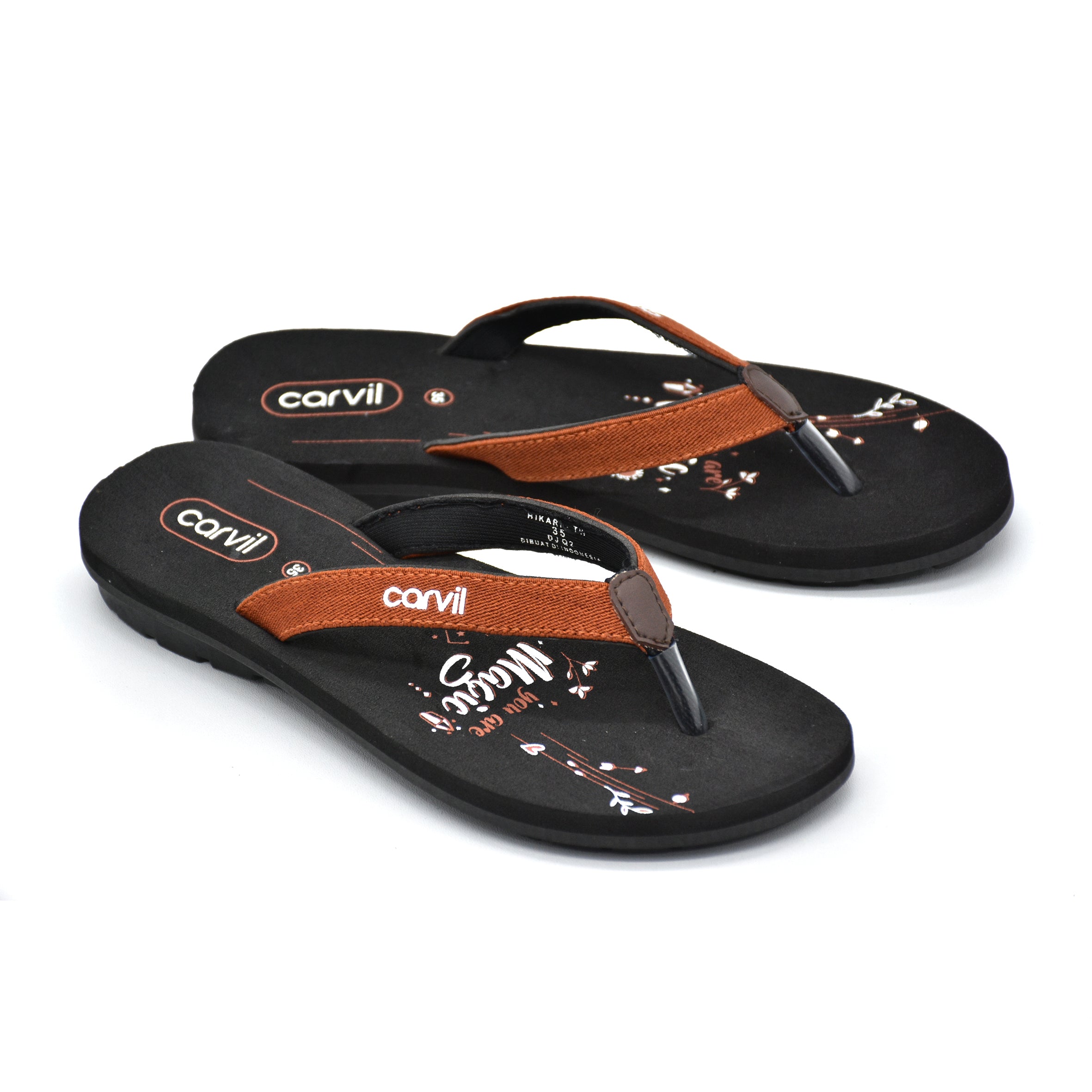 Carvil Sandal Anak HIKARI-TW - BLACK/TERACOTA
