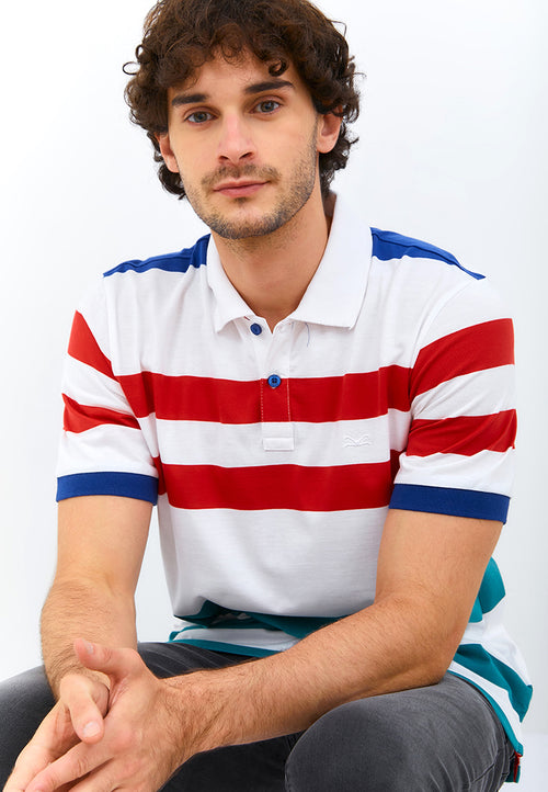 Carvil Kaos Polo Salur Pria HILEO-WHR WHITE/RED