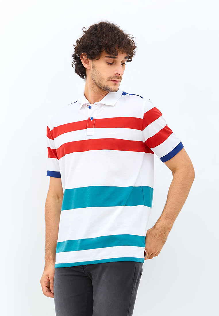Carvil Kaos Polo Salur Pria HILEO-WHR WHITE/RED