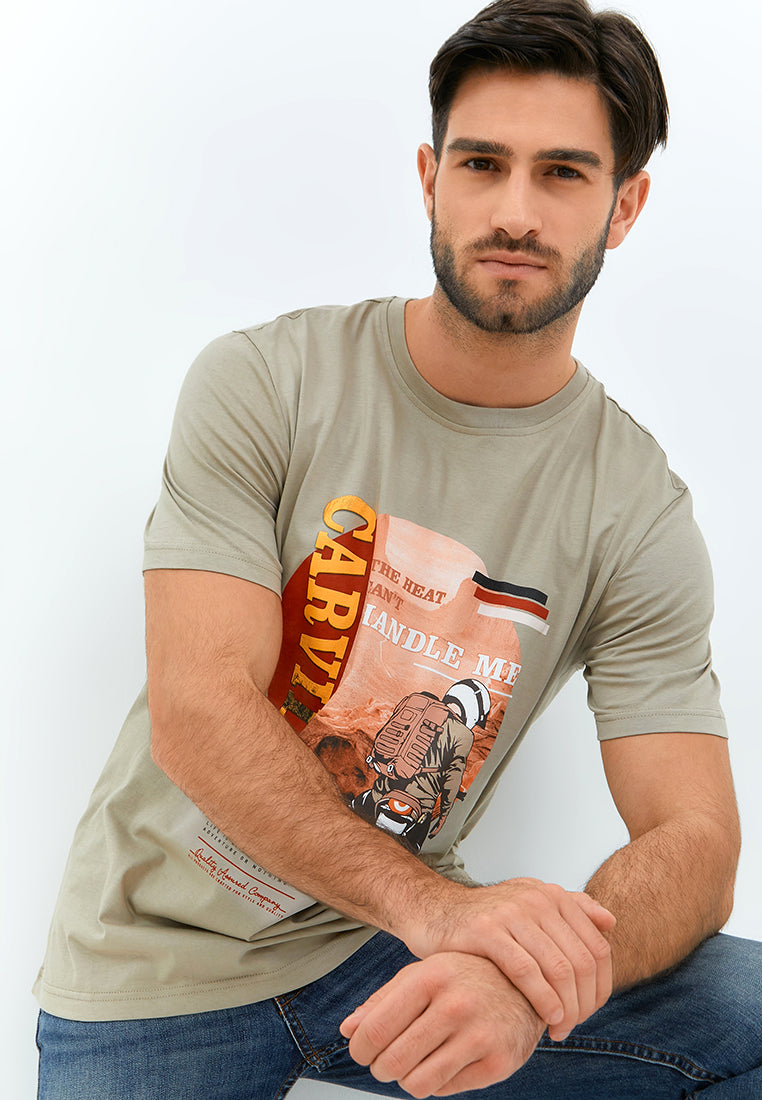 Carvil Tshirt Man Hills - Khaki - Fashion Man
