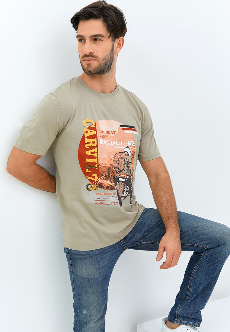 Carvil Tshirt Man Hills - Khaki - Fashion Man