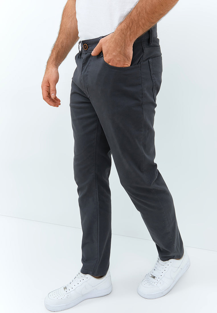Carvil Celana Chinos Howard - Dark Grey