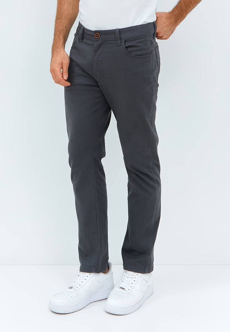 Carvil Celana Chinos Howard - Dark Grey