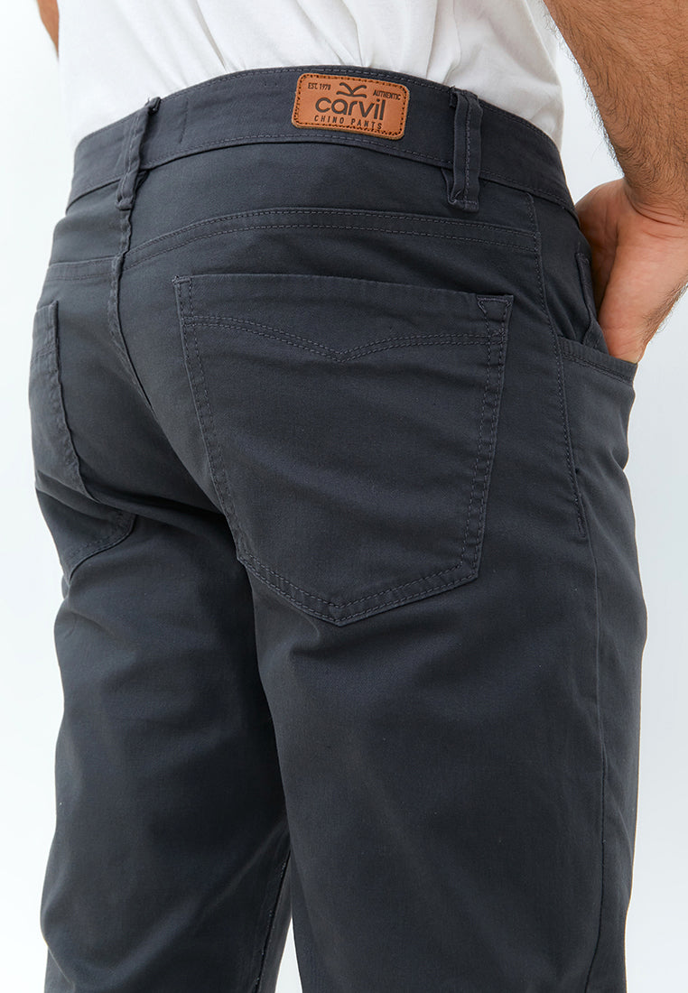 Carvil Celana Chinos Howard - Dark Grey