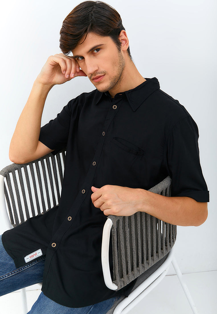 Carvil Kemeja Pria ISLAND - BLK BLACK