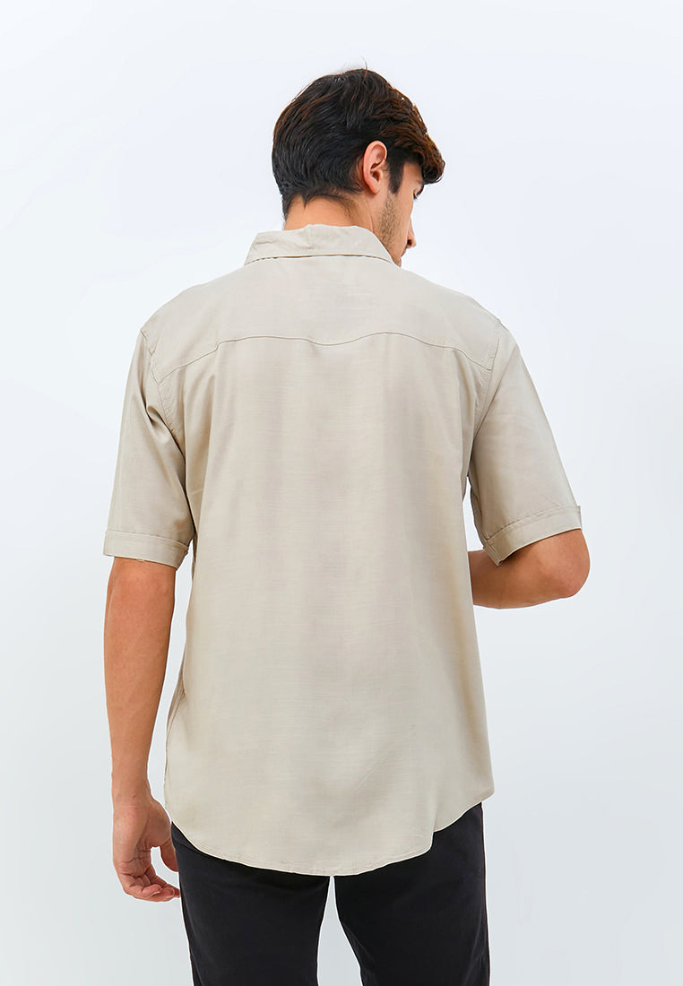 Carvil Kemeja Pria ISLAND - CRM CREAM