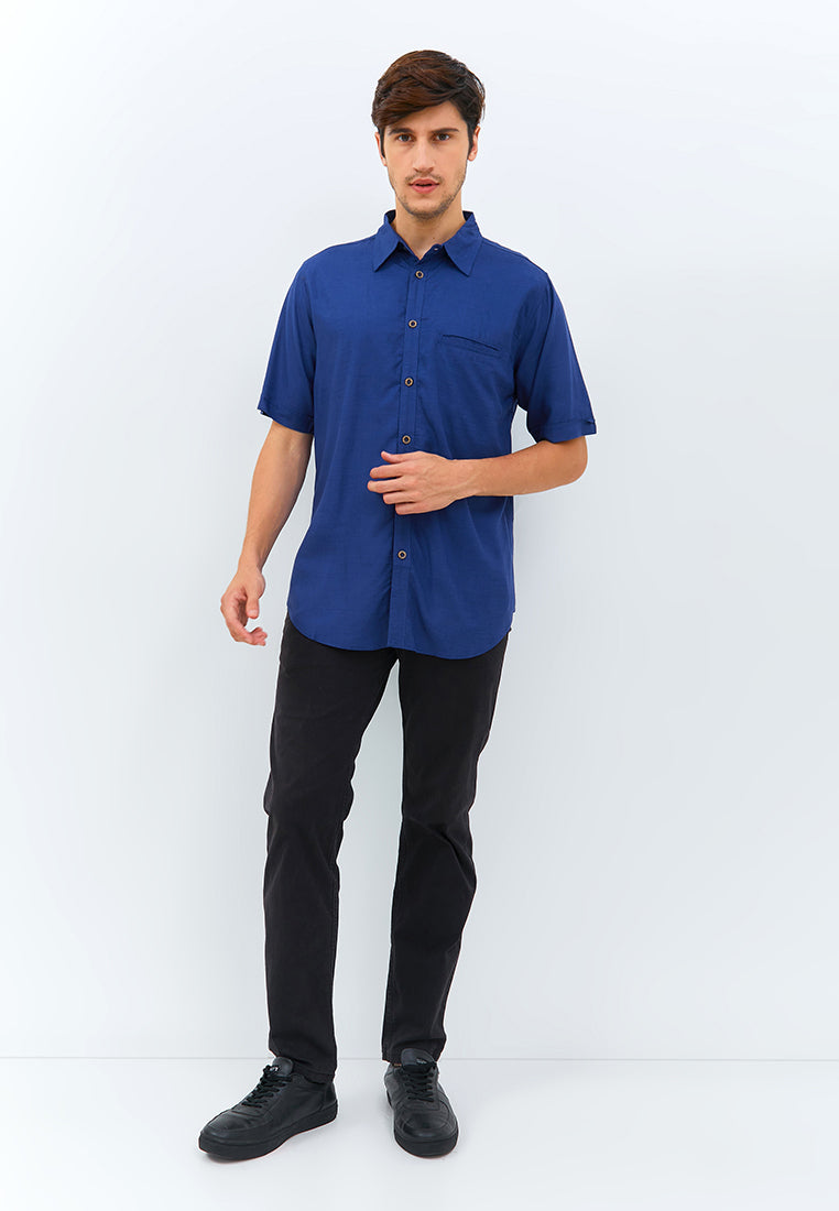 Carvil Kemeja Pria ISLAND - NVI NAVY