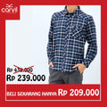Carvil Kemeja Man LS JACKO- BLU