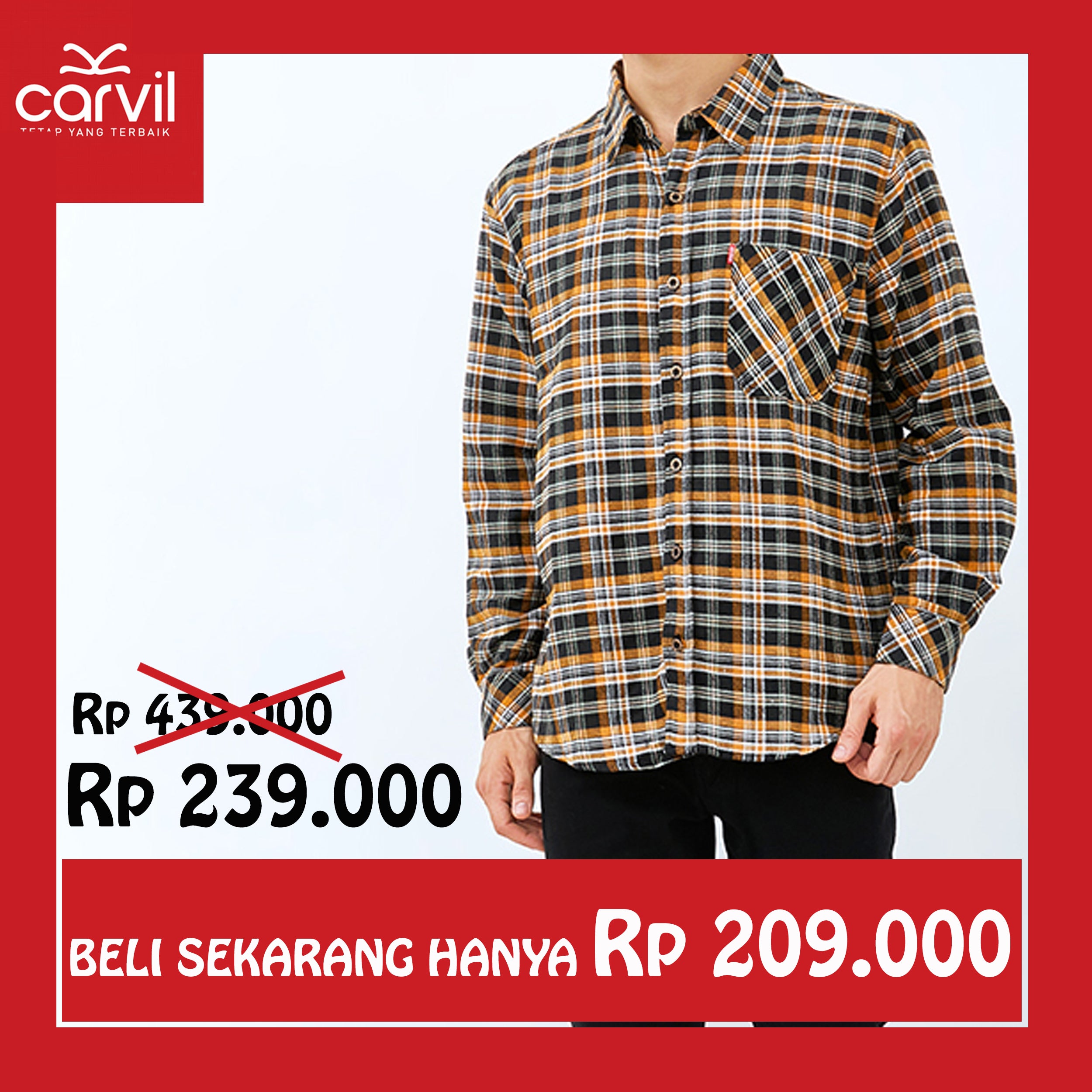 Carvil Kemeja Man LS JESKA