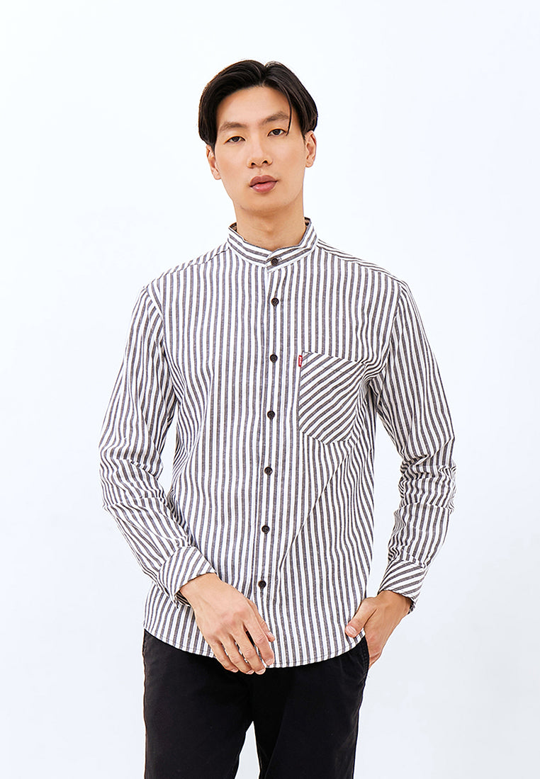 Carvil Kemeja Koko Man LS JONAS - BLK BLACK