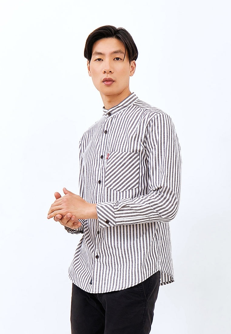 Carvil Kemeja Koko Man LS JONAS - BLK BLACK