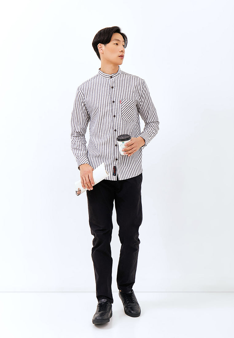 Carvil Kemeja Koko Man LS JONAS - BLK BLACK