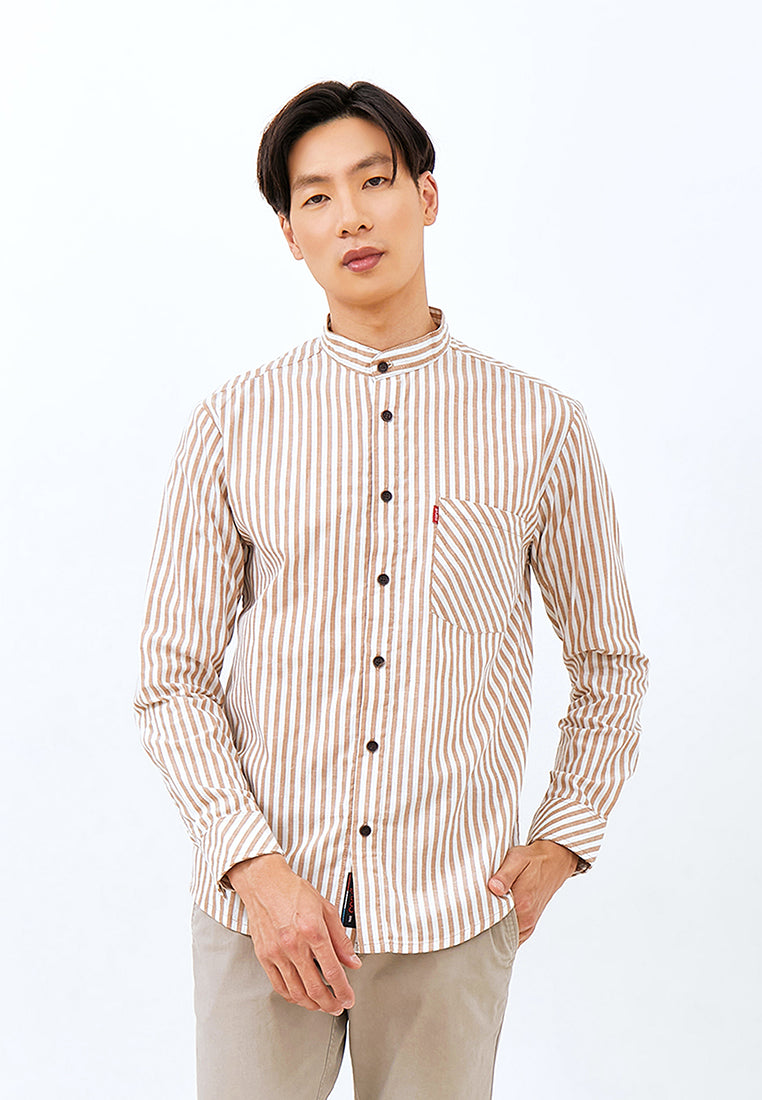 Carvil Kemeja  Koko Man LS JONAS - BRO BROWN