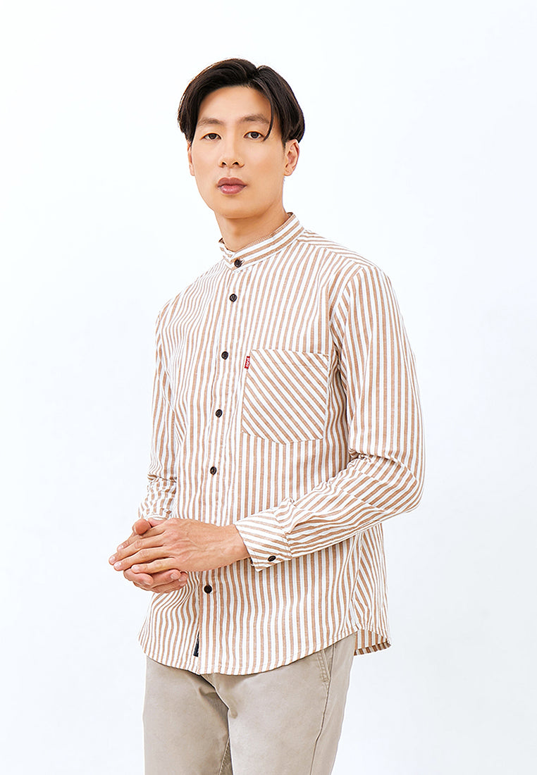 Carvil Kemeja  Koko Man LS JONAS - BRO BROWN