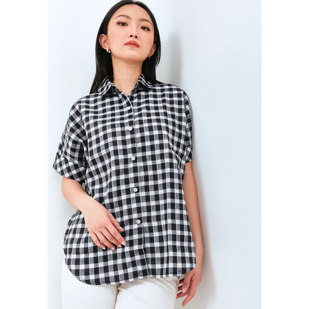 Carvil Kemeja Wanita JOVA-BLK