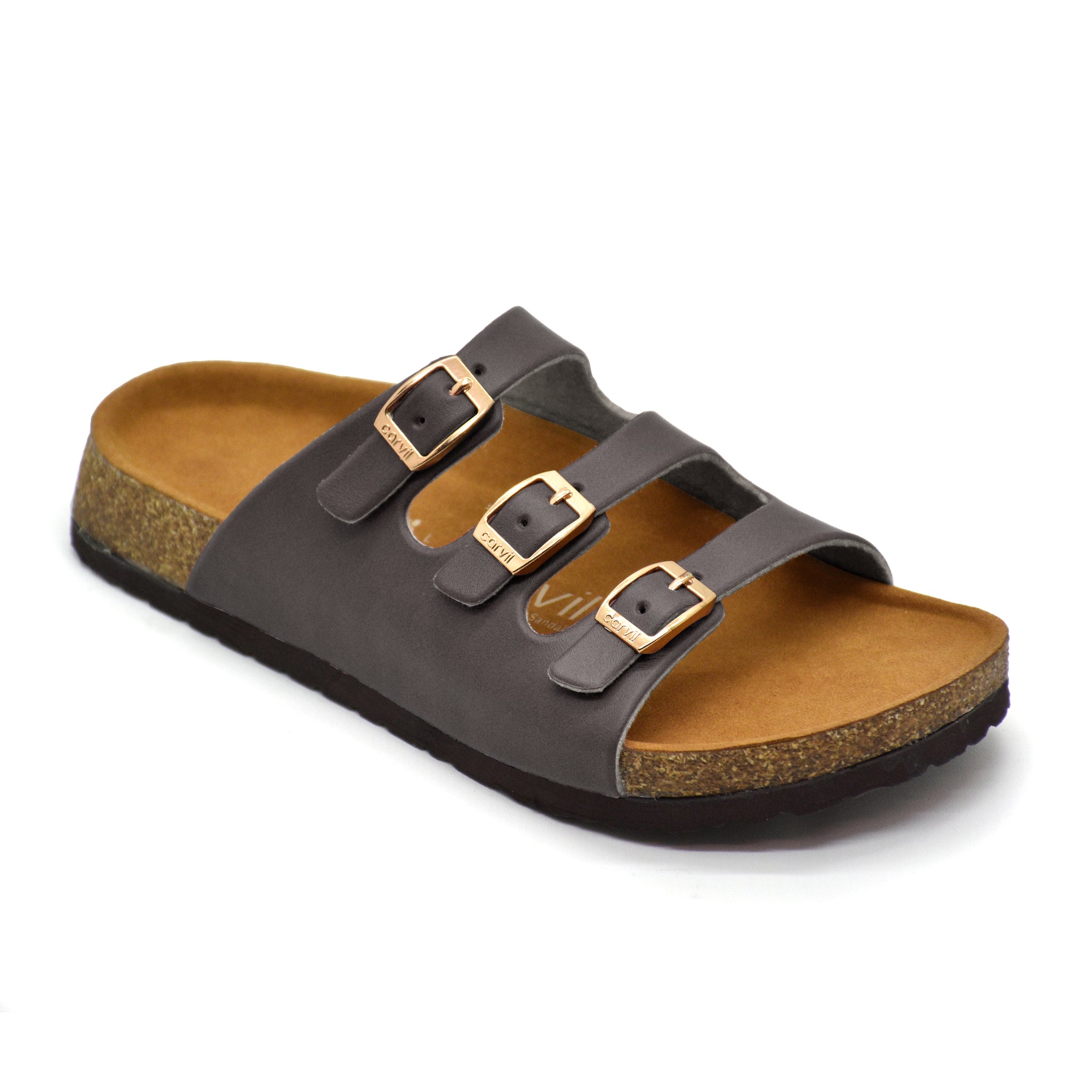 Carvil Sandal Wanita KELLY-03 L DARK BROWN