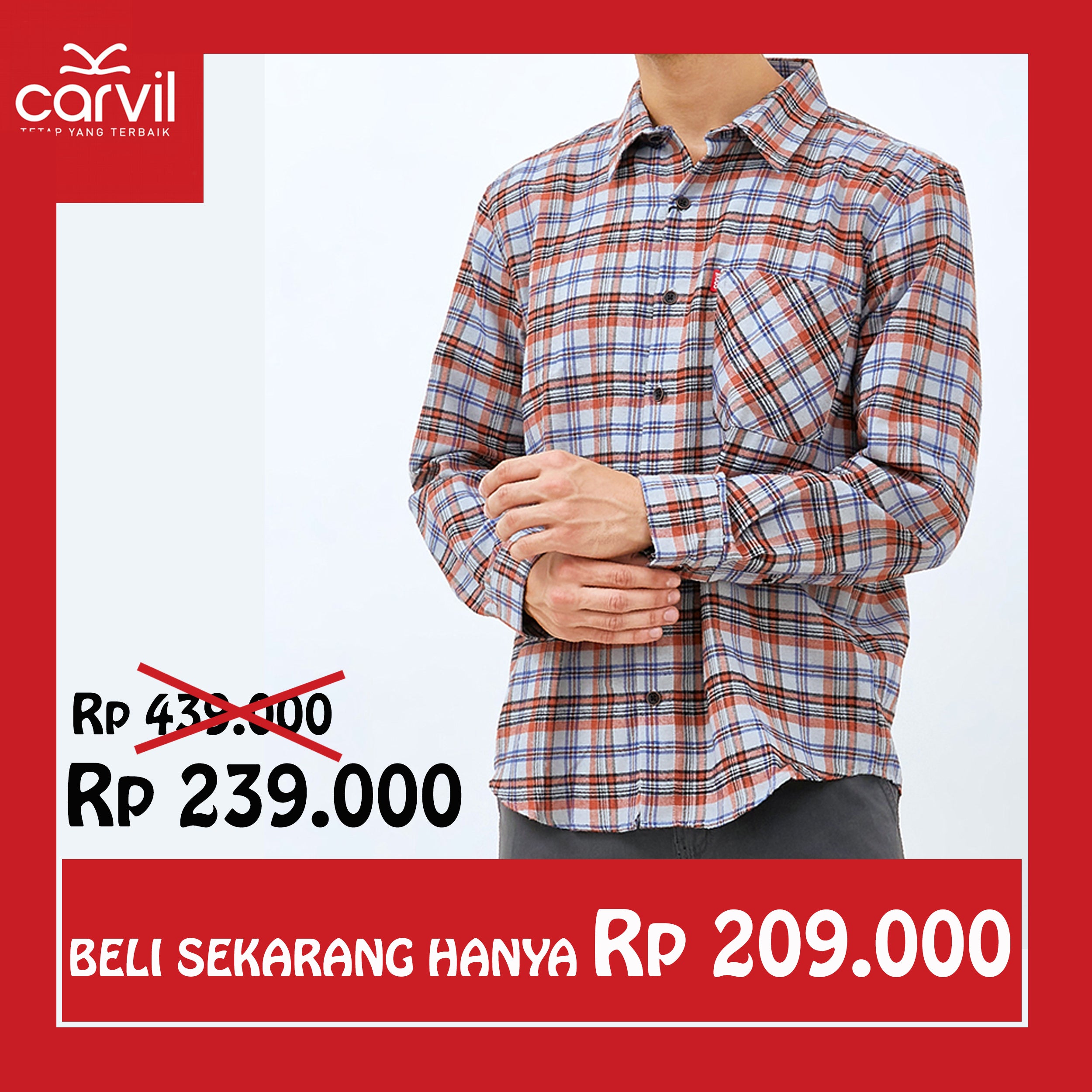 Carvil Kemeja Man LS KENRICH