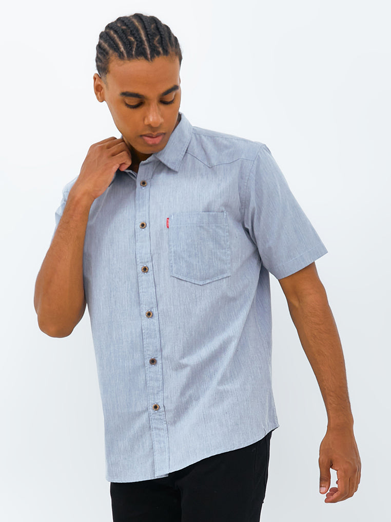 Carvil Kemeja MAN SS LIAVIN-GRY GREY
