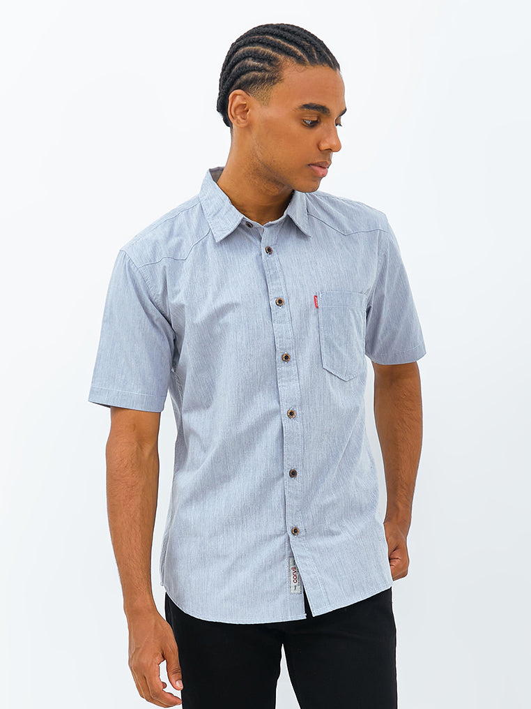 Carvil Kemeja MAN SS LIAVIN-GRY GREY