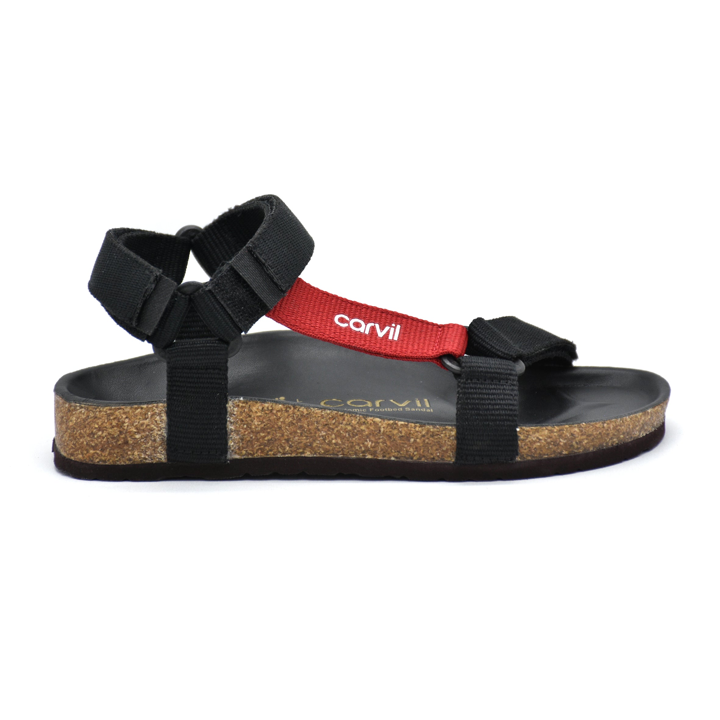 Carvil Sandal Wanita MANDAGI L - BLACK/MAROON