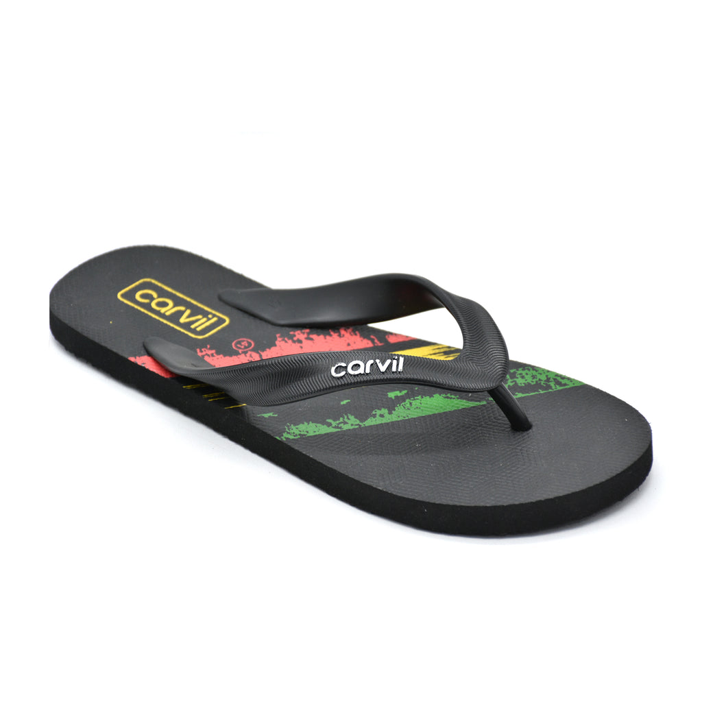 Carvil Sandal Jepit FlipFlop Pria Edisi Bola/MANE-M - RED/GREEN/YELLOW