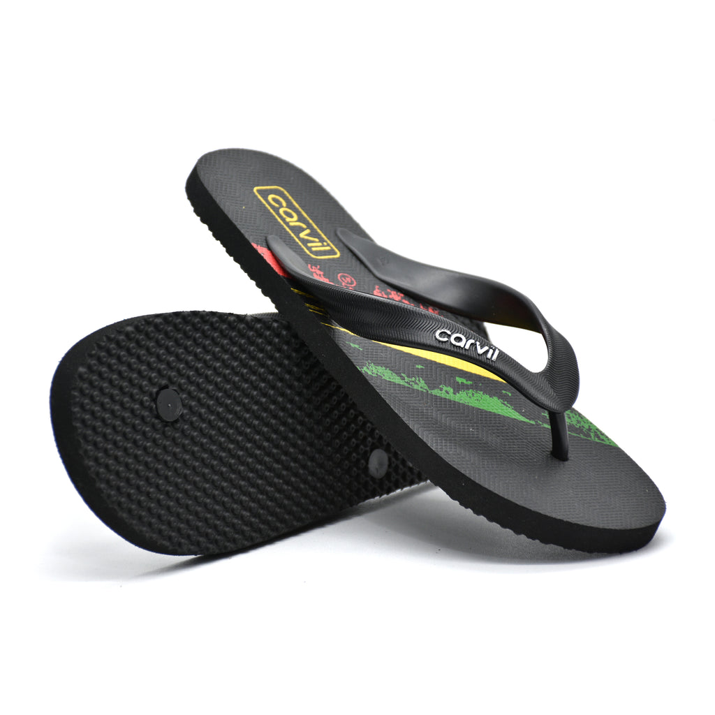 Carvil Sandal Jepit FlipFlop Pria Edisi Bola/MANE-M - RED/GREEN/YELLOW