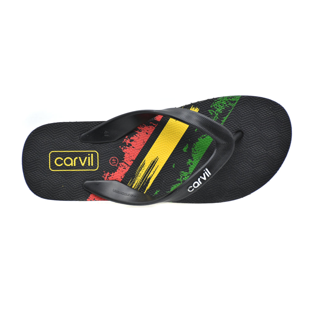 Carvil Sandal Jepit FlipFlop Pria Edisi Bola/MANE-M - RED/GREEN/YELLOW