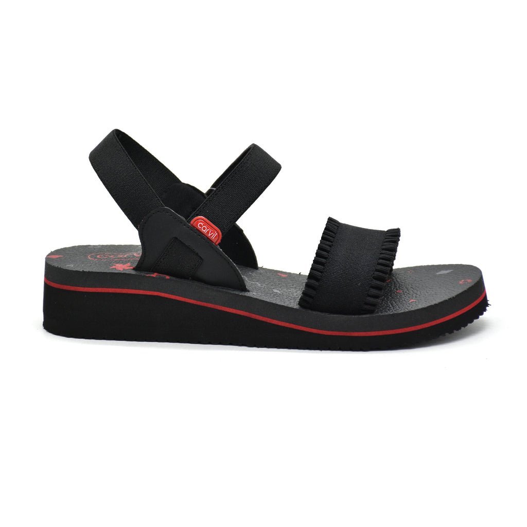 Carvil Sandal Wanita MELISTA TB - BLACK/GREY