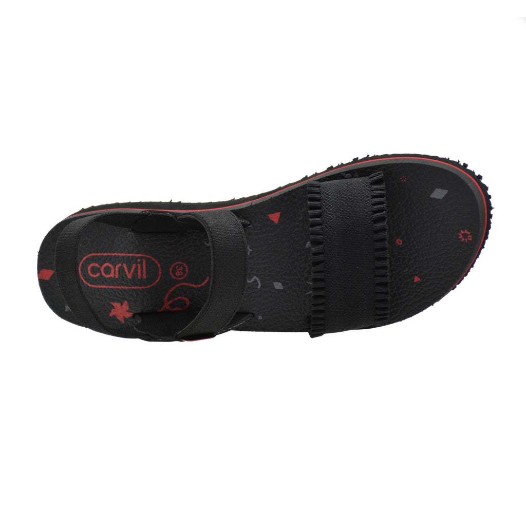 Carvil Sandal Wanita MELISTA TB - BLACK/GREY