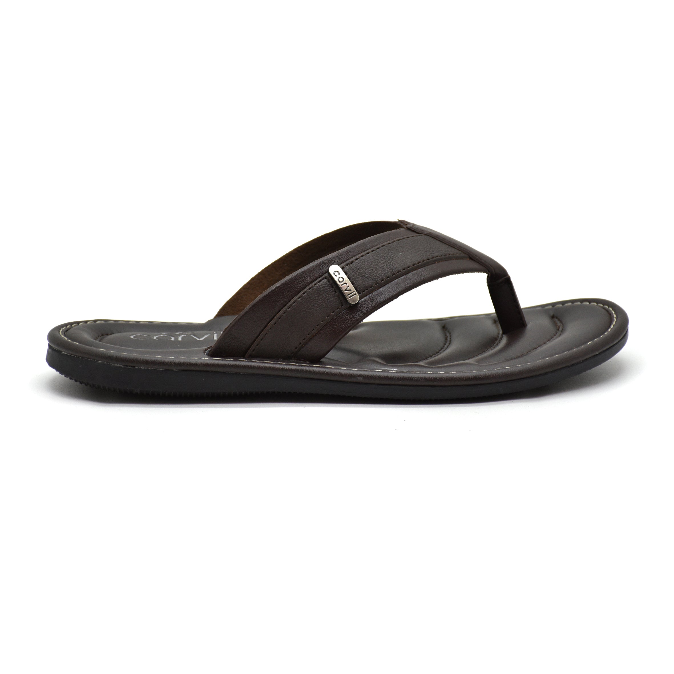 Carvil Sandal Pria MORVINO-01 M DARK BROWN