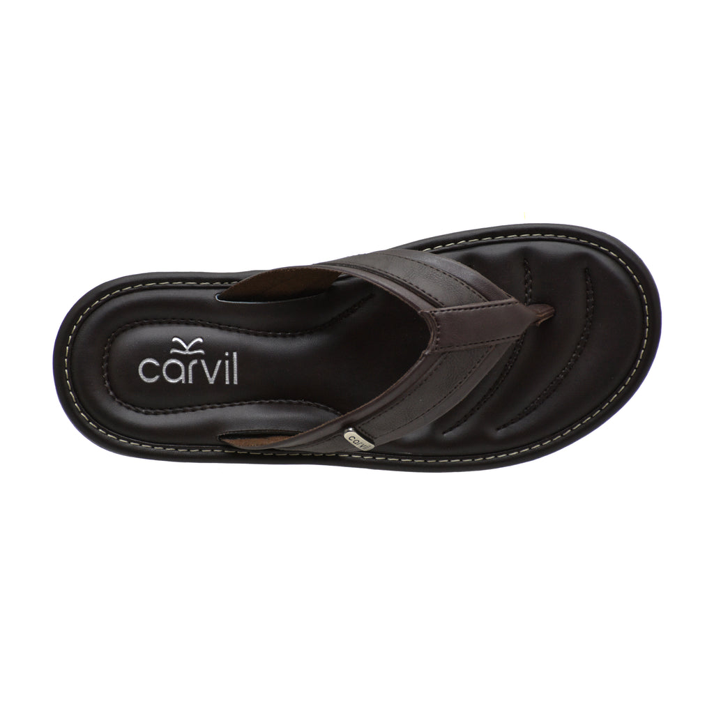 Carvil Sandal Pria MORVINO-01 M DARK BROWN