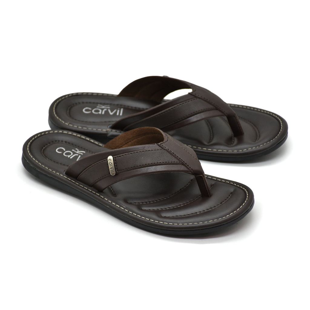 Carvil Sandal Pria MORVINO-01 M DARK BROWN
