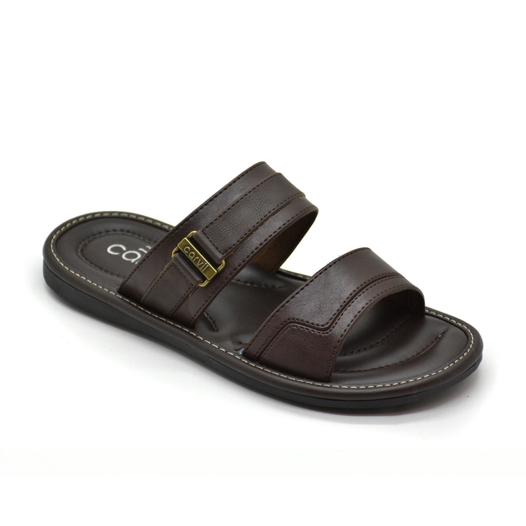 Carvil Sandal Pria MORVINO-02 M DARK BROWN
