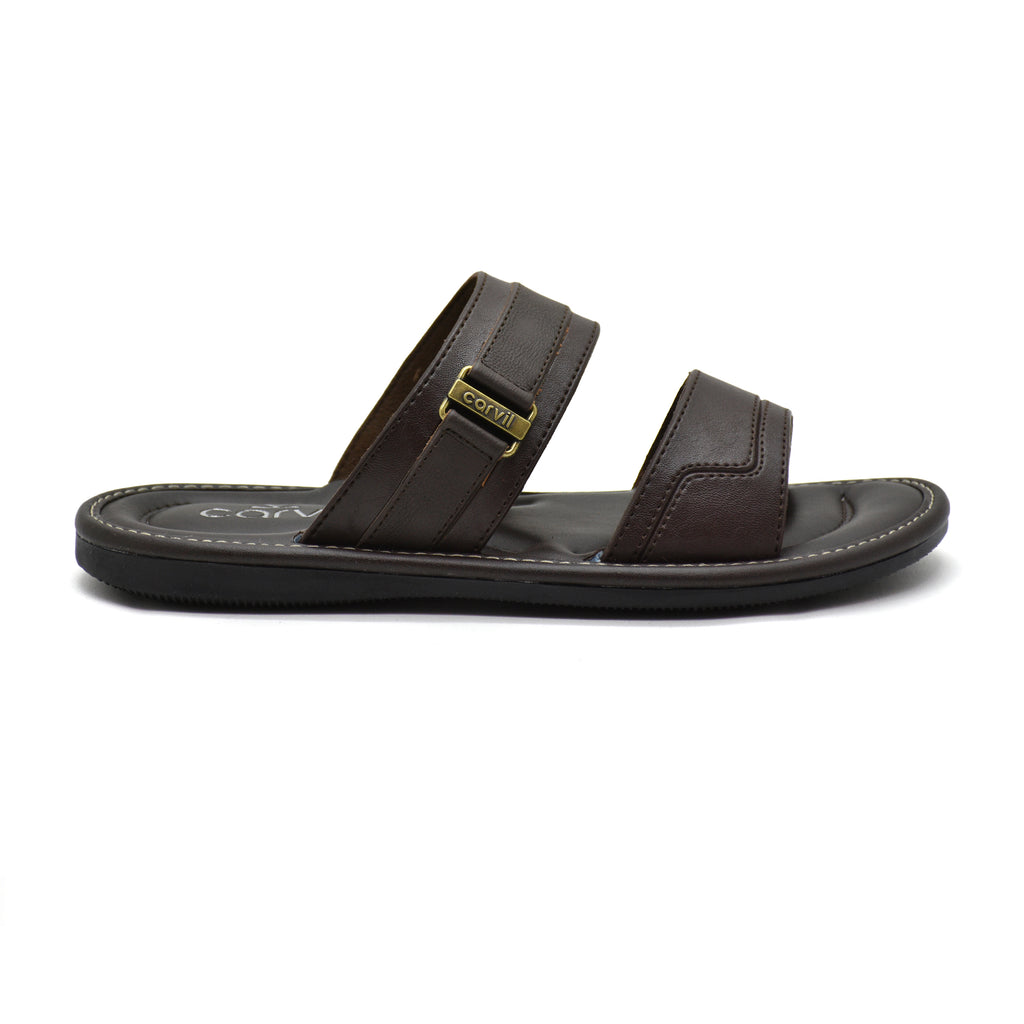 Carvil Sandal Pria MORVINO-02 M DARK BROWN