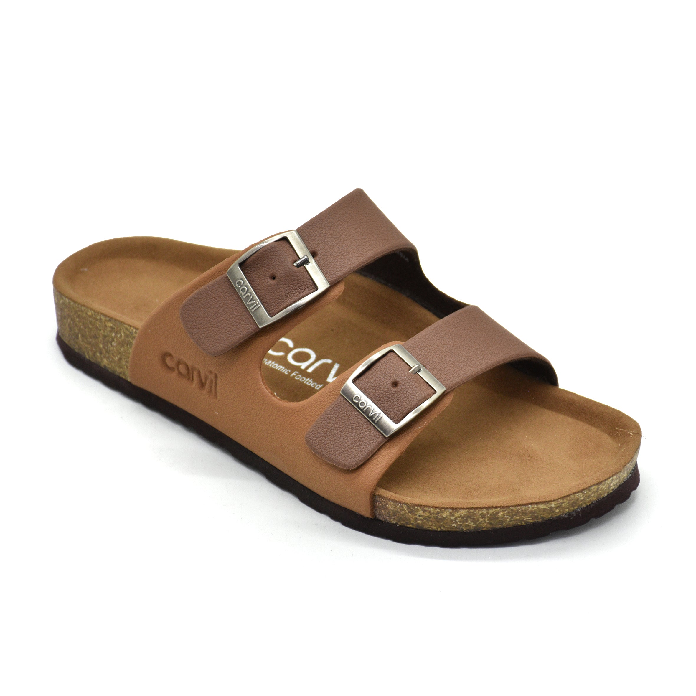 Carvil Sandal Pria MUNICH-02M BROWN/STONE