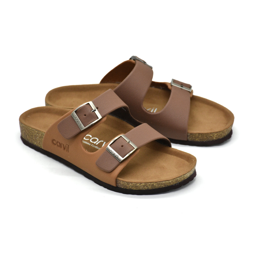 Carvil Sandal Pria MUNICH-02M BROWN/STONE