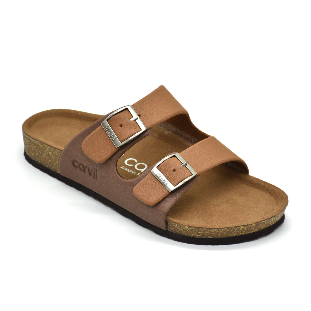 Carvil Sandal Pria MUNICH-02M STONE/BROWN