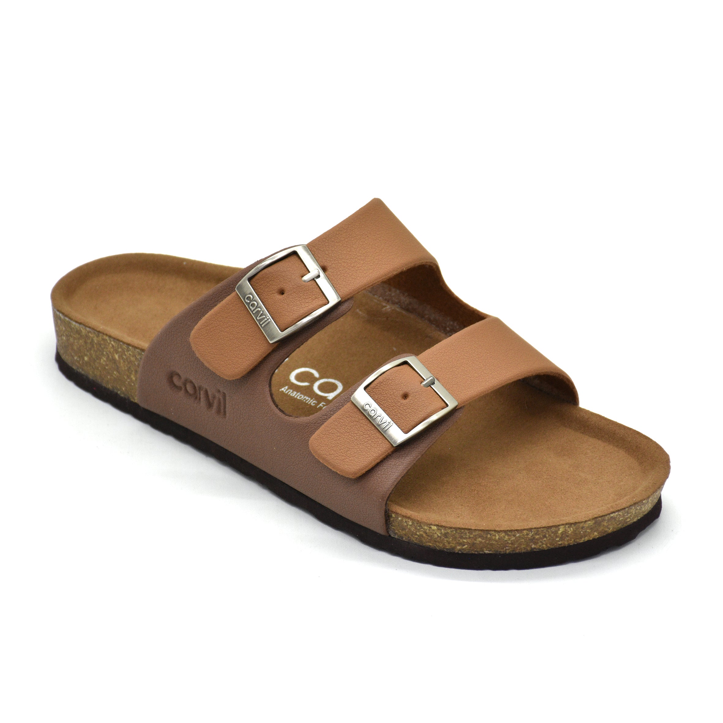 Carvil Sandal Pria MUNICH-02M STONE/BROWN