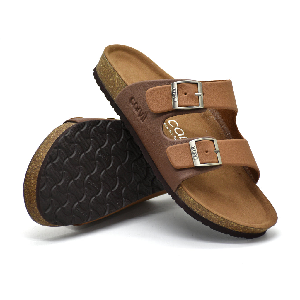 Carvil Sandal Pria MUNICH-02M STONE/BROWN