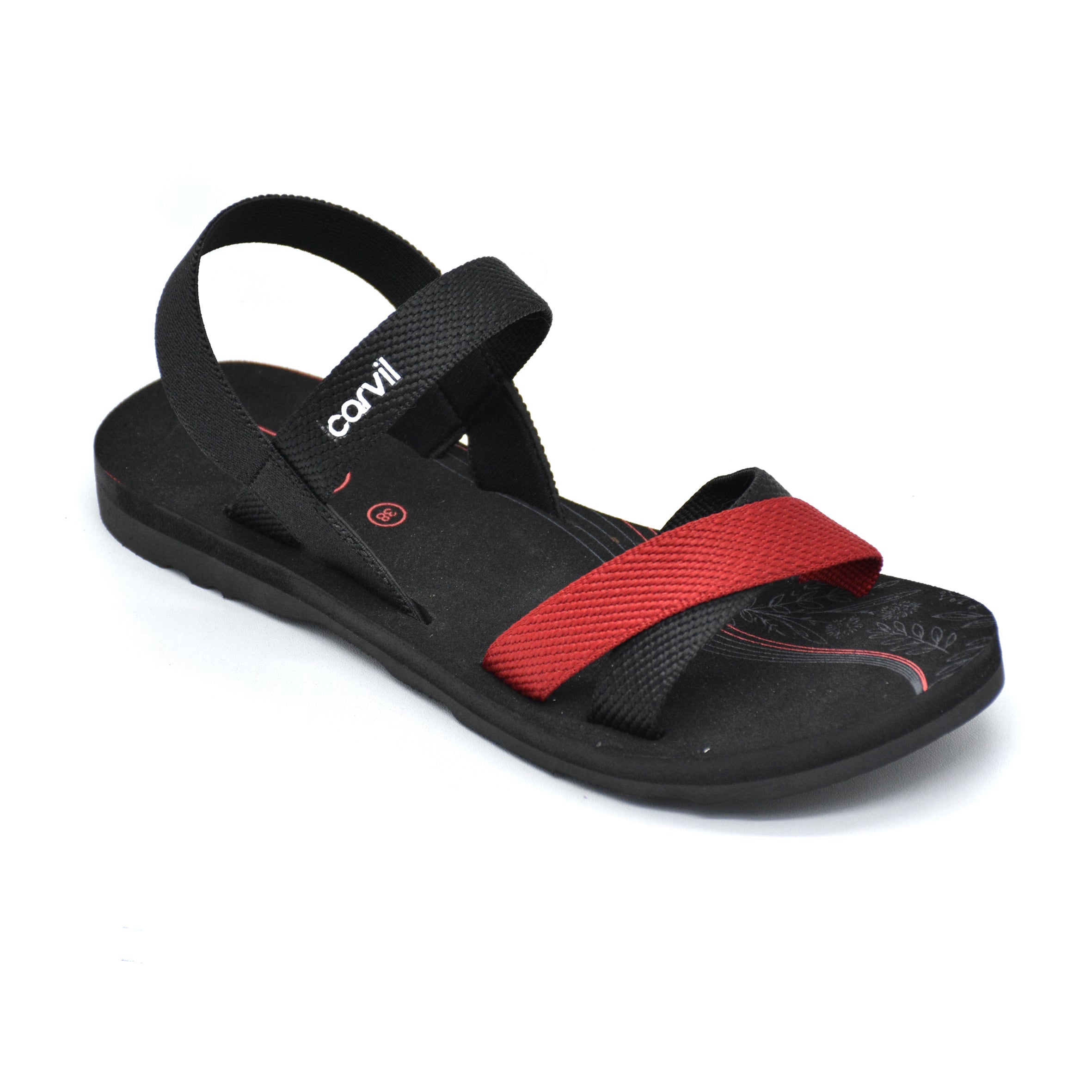 Carvil Sandal Wanita NAVIRA-TB - BLACK/RED