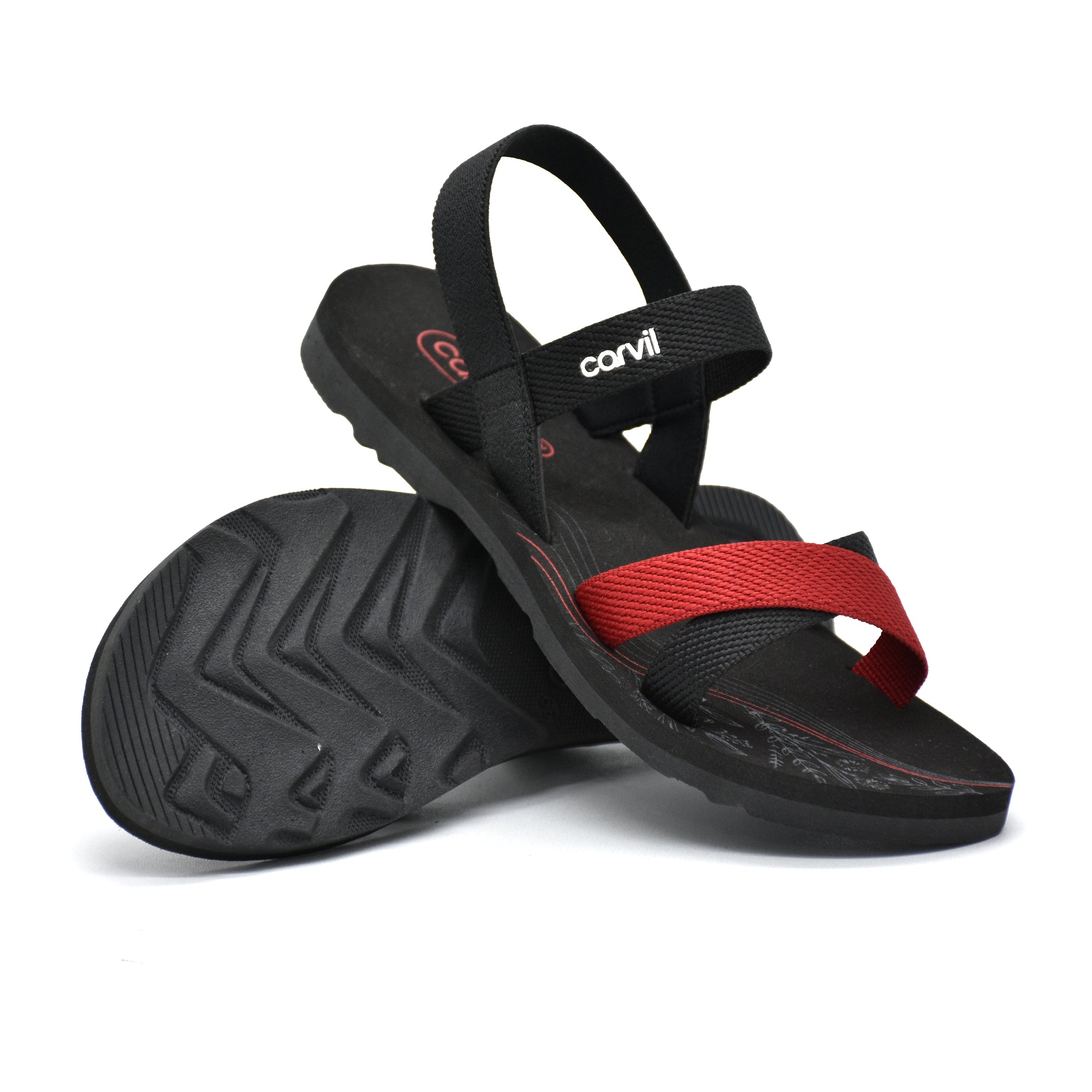 Carvil Sandal Wanita NAVIRA-TB - BLACK/RED