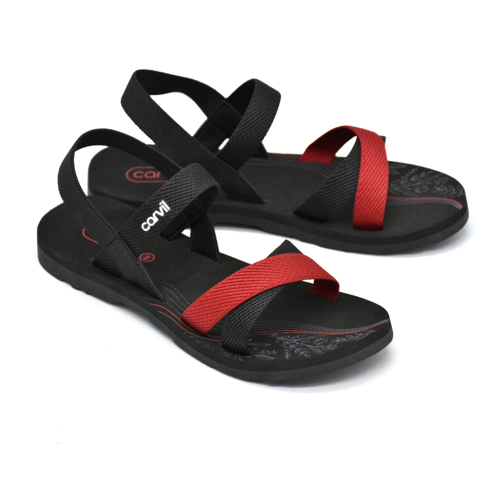 Carvil Sandal Wanita NAVIRA-TB - BLACK/RED