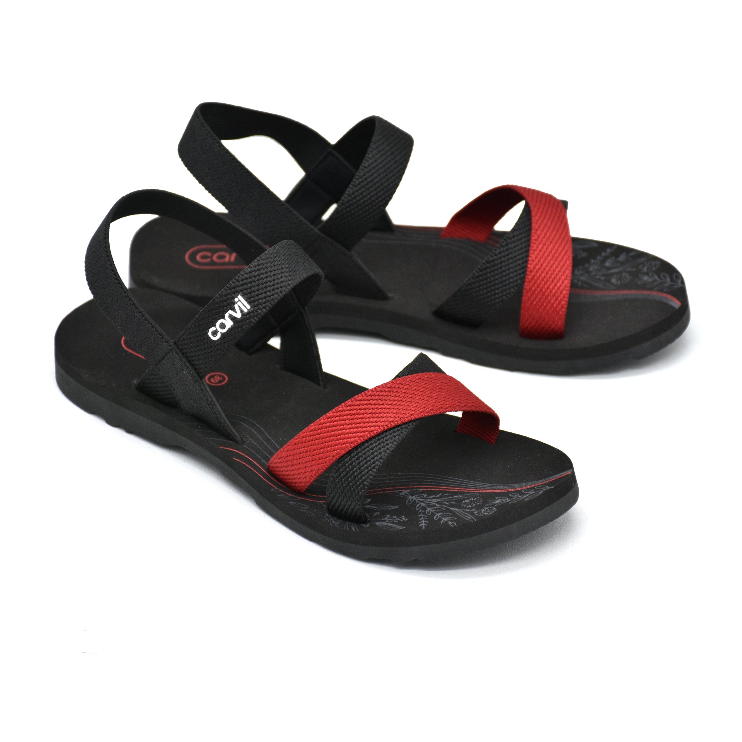 Carvil Sandal Wanita NAVIRA-TB - BLACK/RED