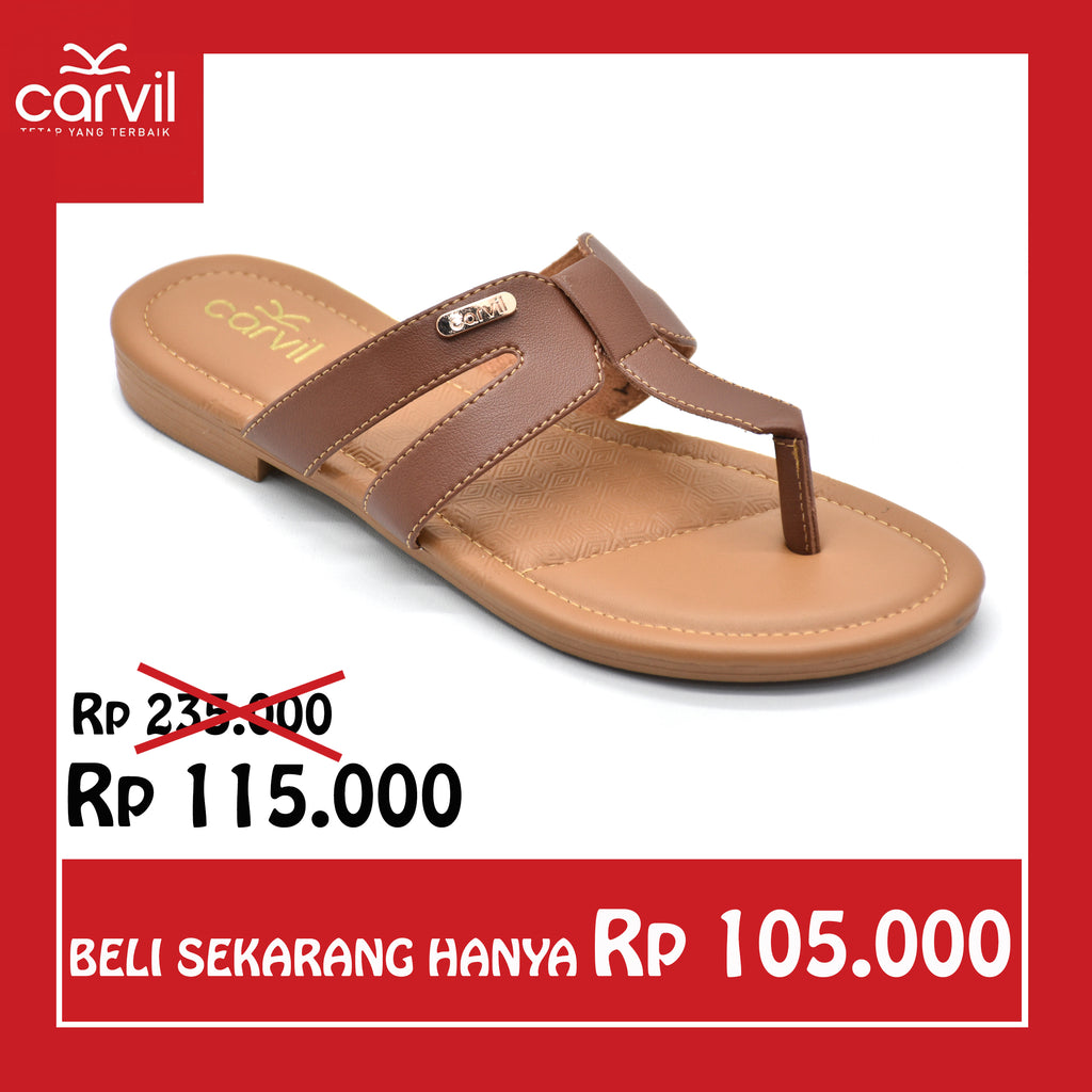 Carvil Sandal Wanita NAZIRA-01 L - STONE