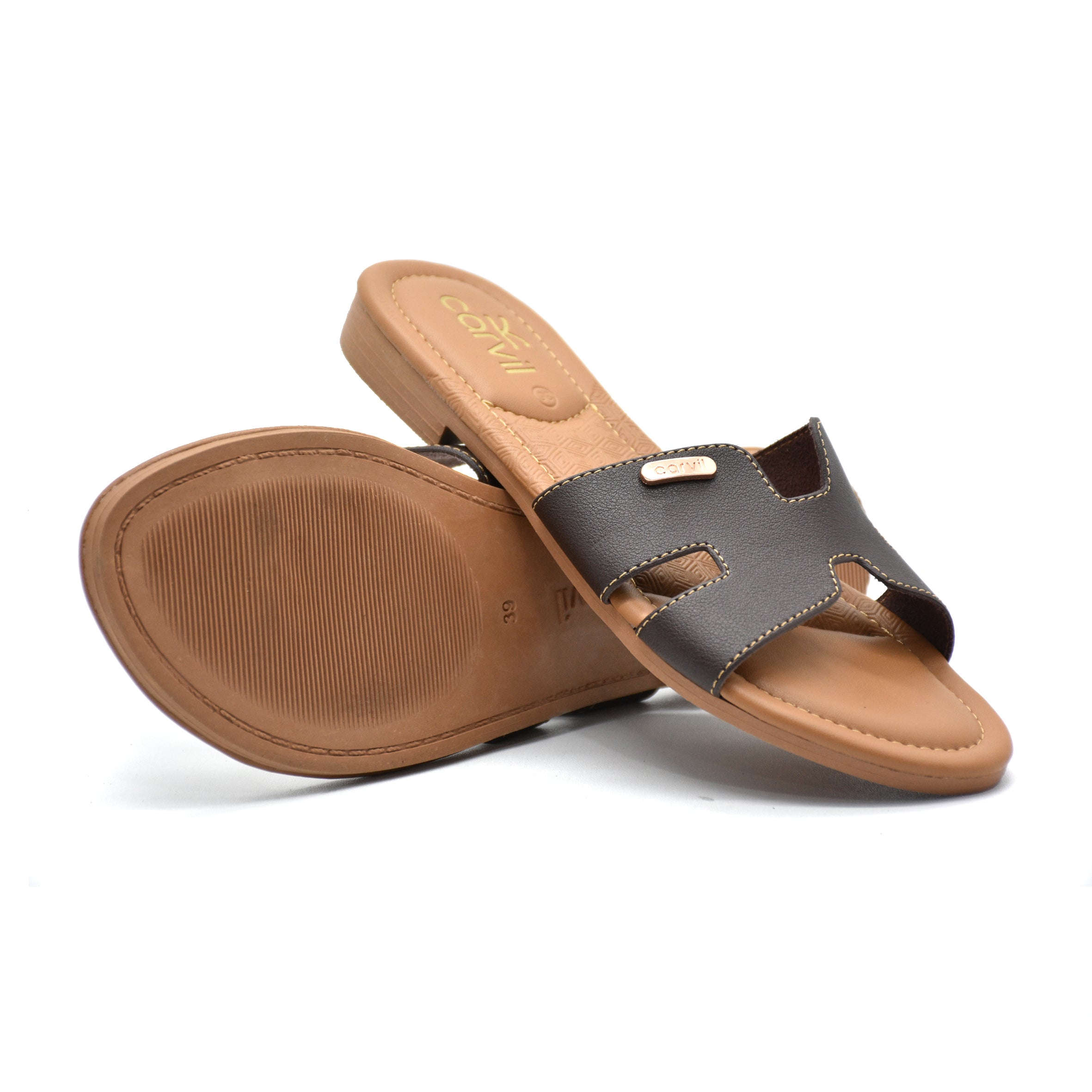 Carvil Sandal Wanita NAZIRA-03 L - BROWN