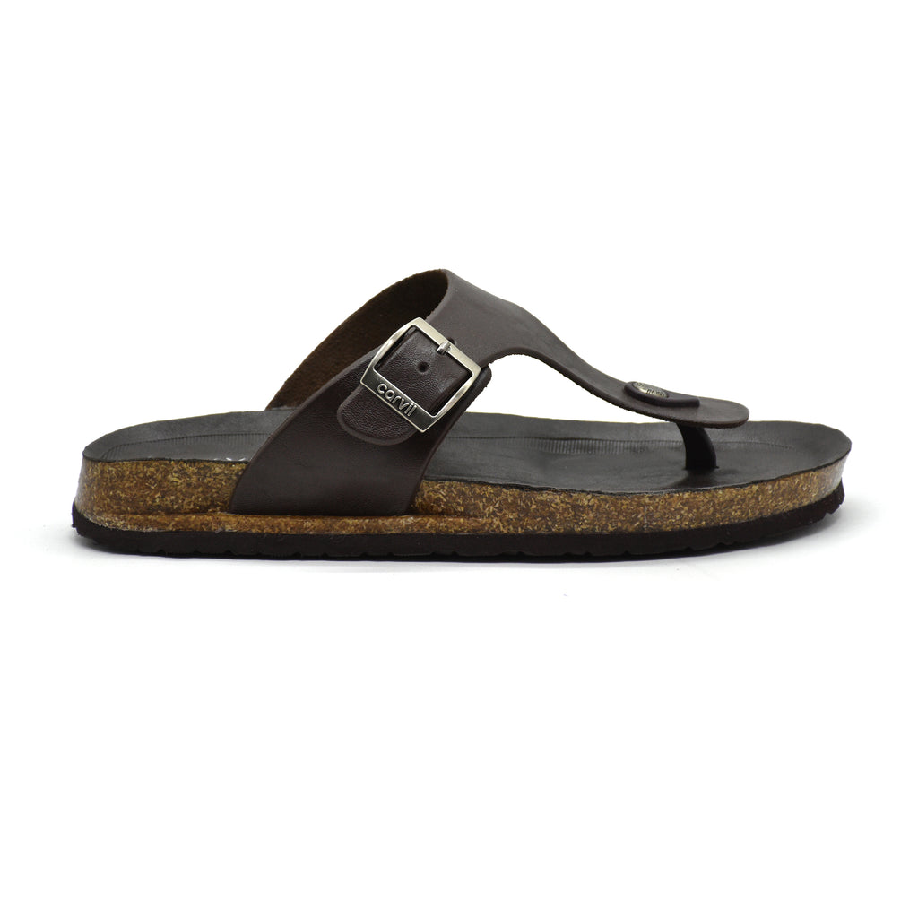 Carvil Sandal Pria NEWBEN-01 M DARK BROWN