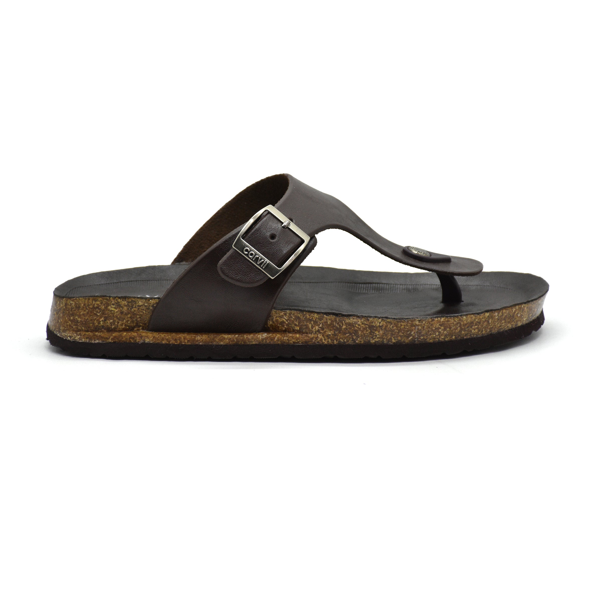 Carvil Sandal Pria NEWBEN-01 M DARK BROWN