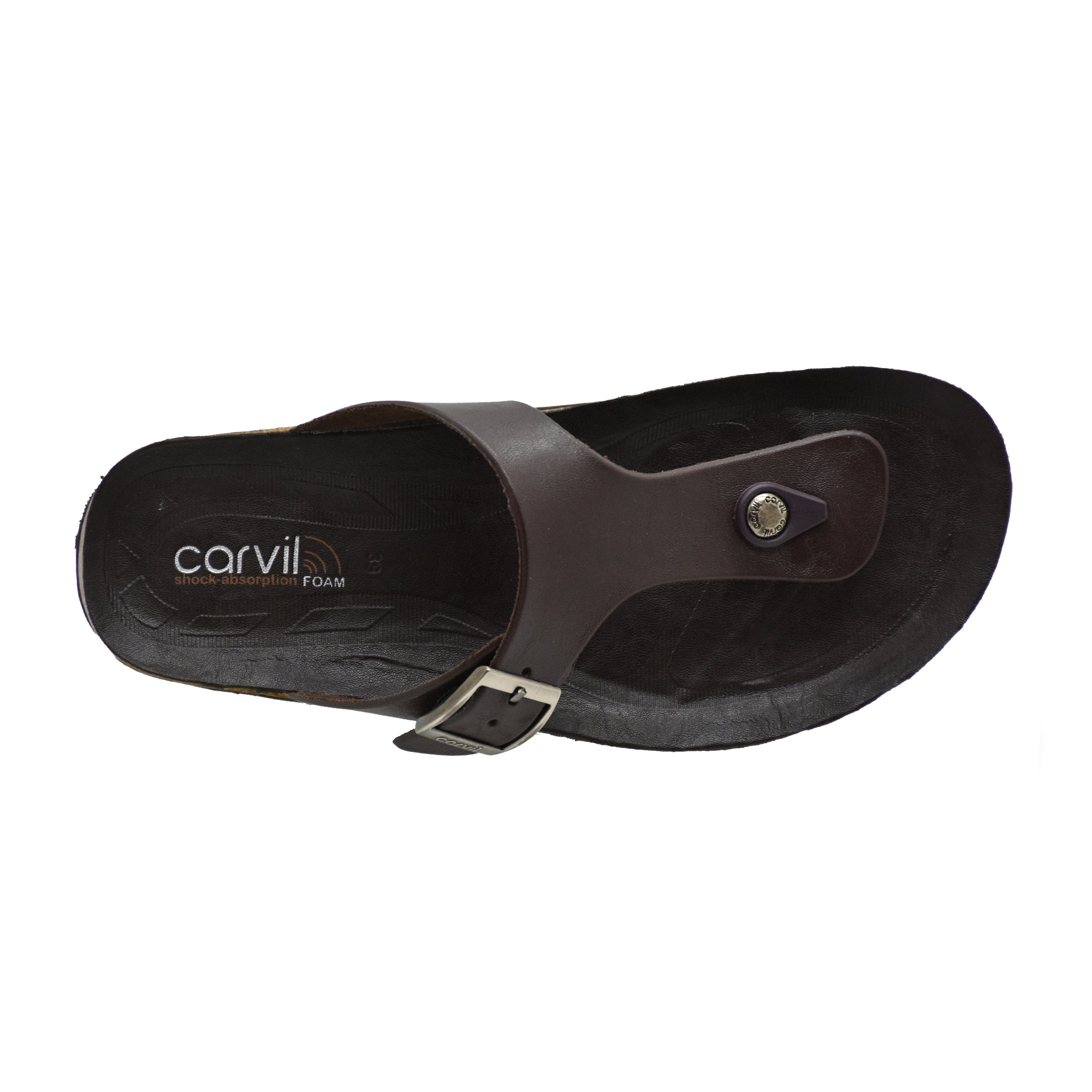Carvil Sandal Pria NEWBEN-01 M DARK BROWN