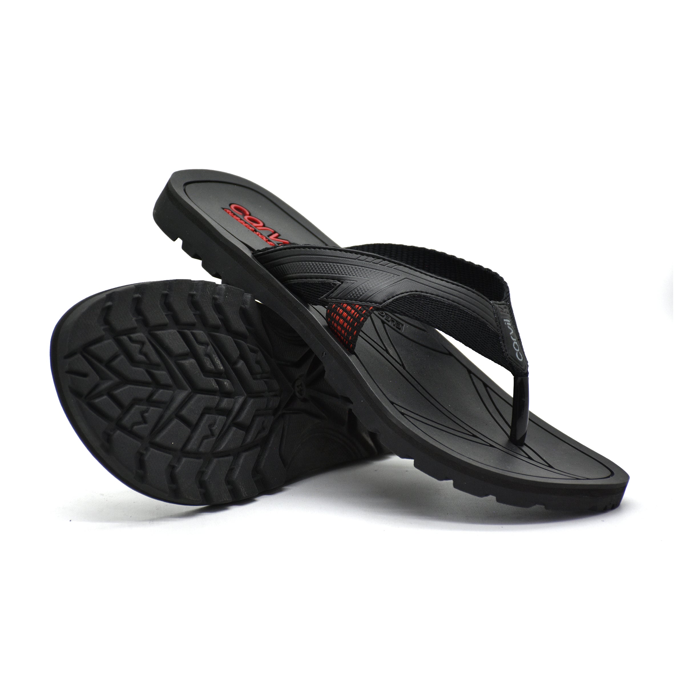 Carvil Sandal Pria NEW EMW-09 M BLACK/RED
